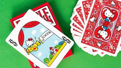 画像1: Bicycle Hello Kitty 50th Anniversary Playing Cards