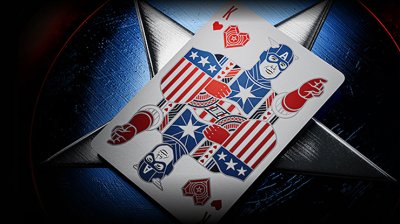 画像1: Captain America Playing Cards by theory11