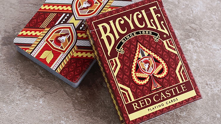 Bicycle Red Castle Playing Cards